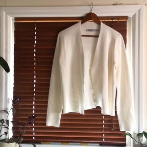 White cardigan